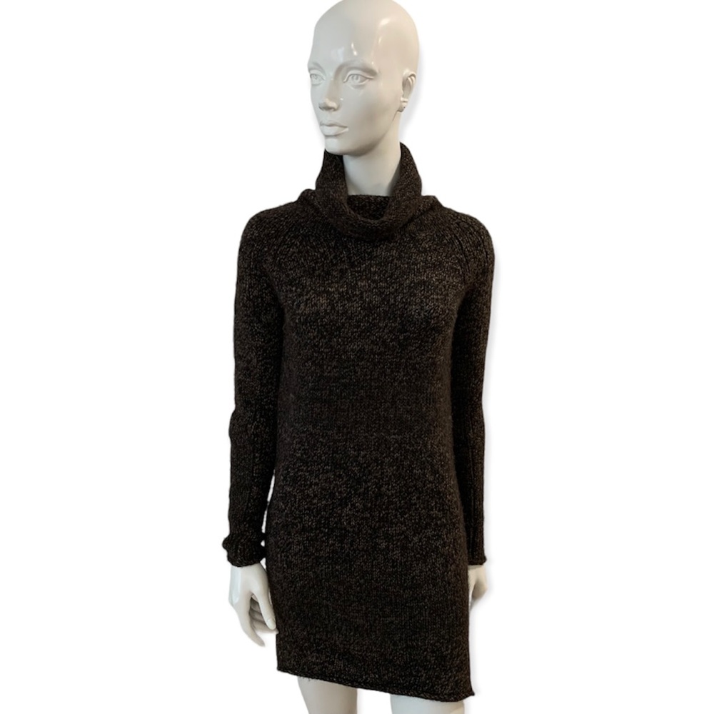Aritzia Wilfred Alpaca Wool Blend Brown Sweater Dress